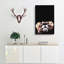 Lion Looking Upwards In Abstract - Wrapped Canvas Print-55308309