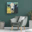 Art mural sur toile tendue - art mural «Yang» de Rita Kirkman pour le salon, la chambre à coucher ou le bureau - 24 x 24