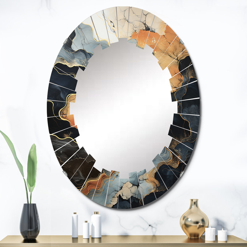 Miroir mural Hermiston - Paysages ovales, 36 po x 24 po