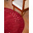 Anley Hand Knotted Loom Wool Eco-Friendly Area Rugs - Round, Red Color, Contemporary Modern Design, High Pile Thick Handmade Anti Skid Area Rugs for Living Room, Bed Room-261926949-254706458
