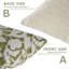 Housse de coussin à motif floral fabriqué à la main 24 x 24 par Fabcline-406706635-455682451