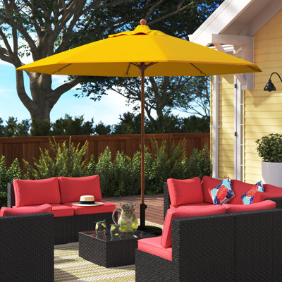 9 pi. Parasol commercial en fibre de verre pour parasol en oléfine