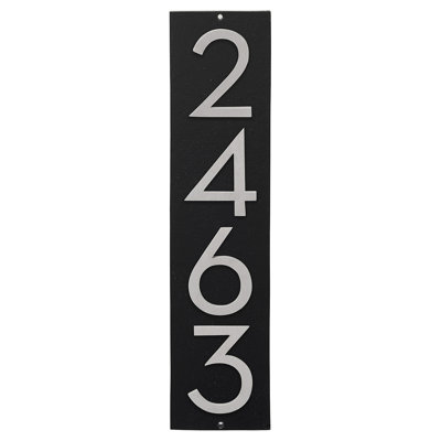 Plaque murale rectangulaire verticale flottante 6 po