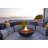 Sol Living Rose Bowl Fire Pit For Outside Outdoor Firepit Table Firepit Concrete Fire Table Patio Heater Fireplace Lava Rock 60,000 Btus - Dark Grey, 48 X 48 Inches-112206461