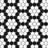 Metro 1" Hex Matte White with Black Honeycomb 10-1/4" x 11-7/8" Porcelain Mosaic Floor and Wall Tile