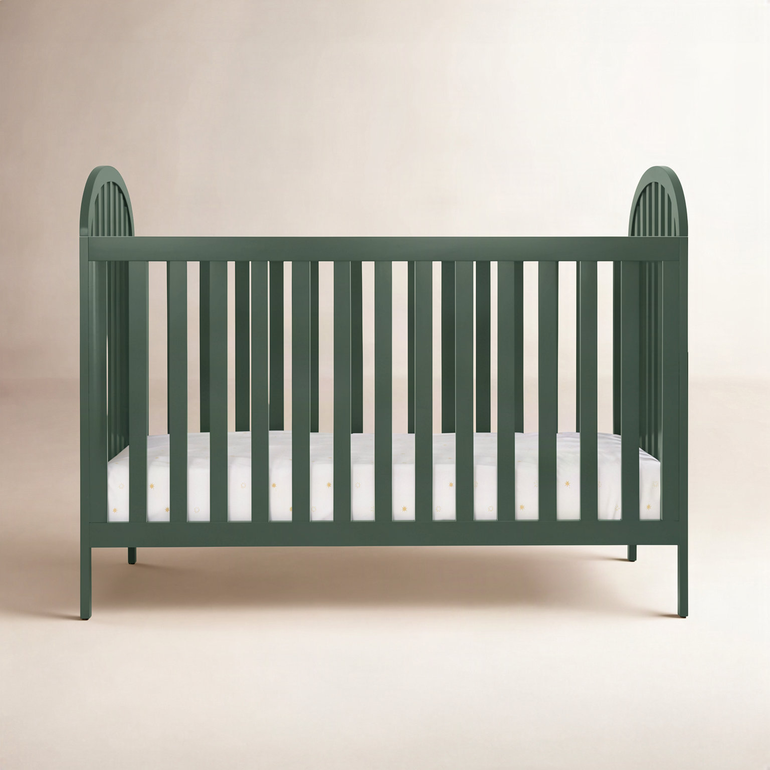 Beau Pine 3-in-1 Convertible Crib, Forest Green