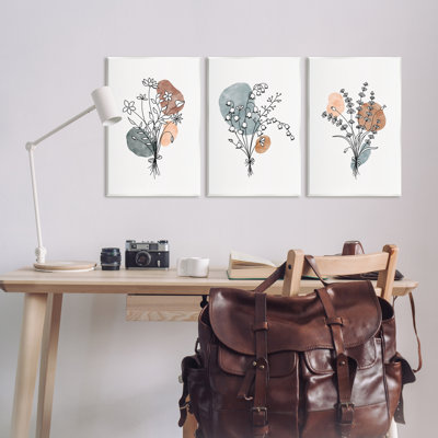 Ensemble de 3 plaques murales neutres de style bohémien par JJ Design House LLC