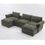 Canapé modulaire en U avec console de rangement et recharge sans fil-1795492511