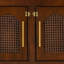 Armoire pour cage intérieure en rotin avec rangement et 4 portes-805619425