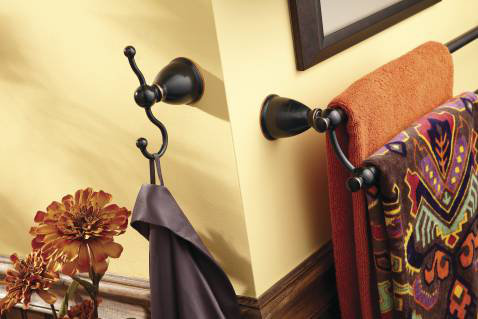 Lindale Wall Mounted Robe Hook, Mediterranean Bronze
