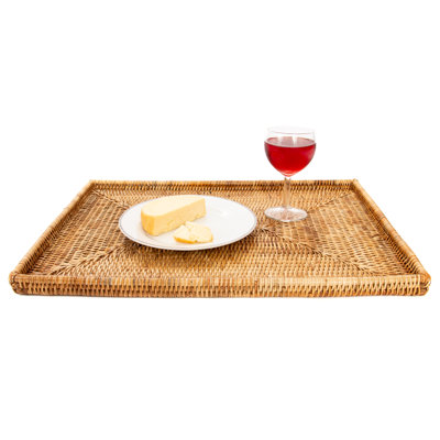 Artifacts Rattan Rectangular Flat Tray