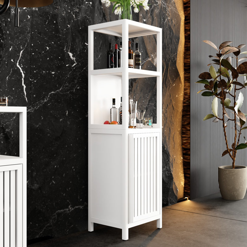 Meuble de rangement multifonctionnel en bambou de grande capacité pour salle de bain et salon