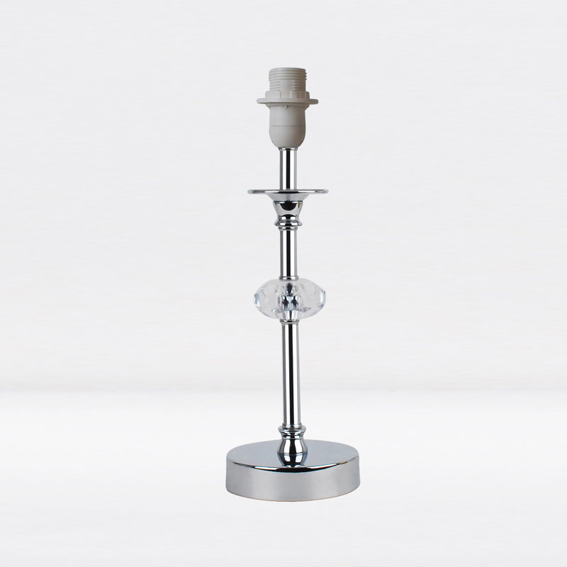 Avoca Lamp, Chrome, White