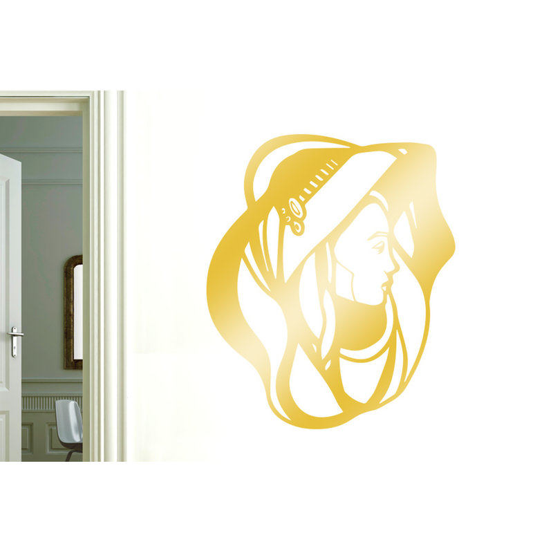 Wall Decal, Shiny Gold, Large