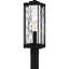 Tête de lanterne 1 lumière H 20,25 po noir mat