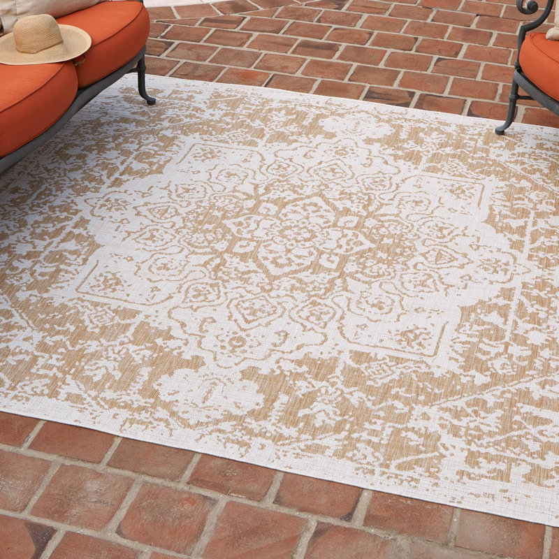 Tapis intérieur / extérieur Holmesfield, Carré 7 pi 10 po