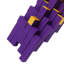 Boîte-cadeau imprimée en 3D Jouet amusant, modèle de puzzle, ornement mobile, jeu d'empilage variable PLA mauve et or brillant