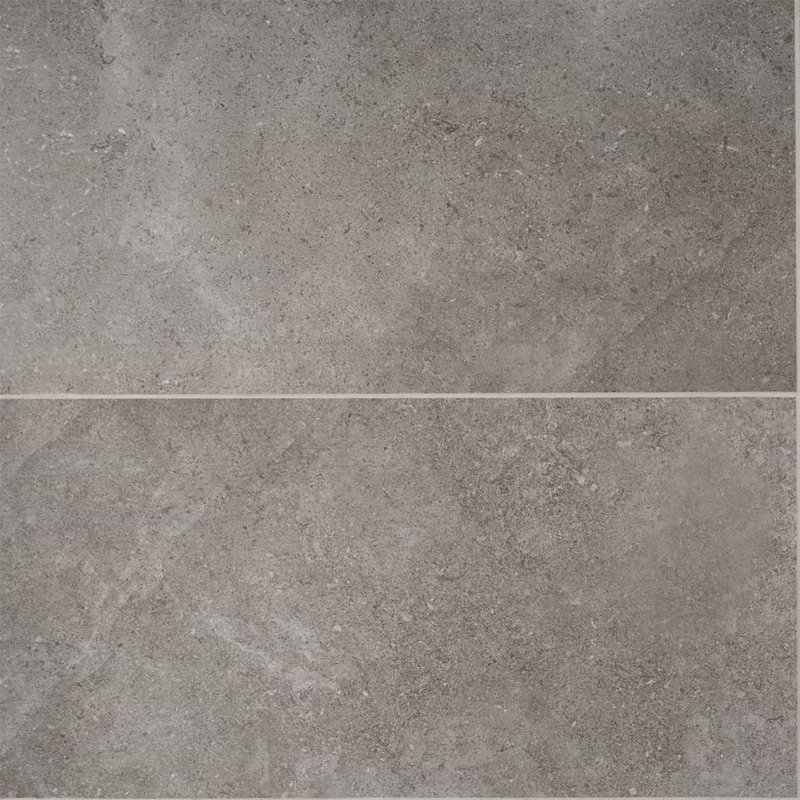 New Rock 12x24 Matte Porcelain Tile, Fossil Dark Gray