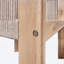 Chaise de salle à manger d'extérieur en bois, ensemble de 2