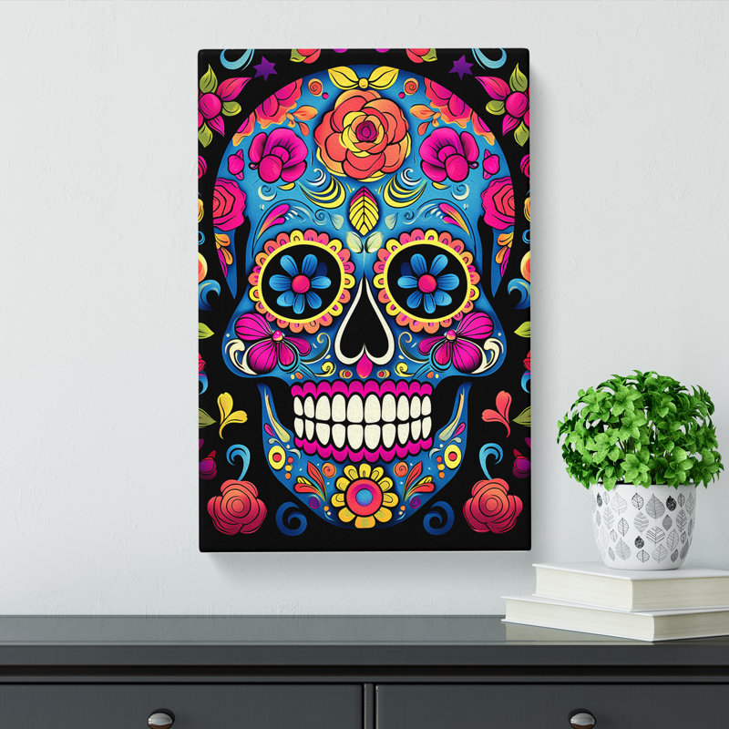 Sugar Skull Pop - No Frame Print, 50cm H x 35cm W x 3cm D
