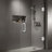Stainless Steel Bathroom Glass Door Fixing Fittings Shower Hardware Accessories Set Including 2 Hinges 2 Handles And 5 Door Clamps Silver-120155841