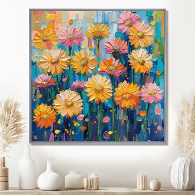 «Daisy» - art mural jaune