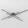 Whisman 4-Light LED Semi Flush Mount Ceiling Remote Dimmable Square Large Size