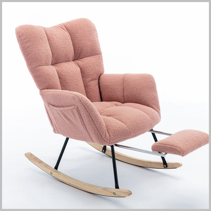 Chaise berçante Mindy, Rose