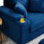 Chaise rembourrée avec repose-pieds Abegale-1025926527