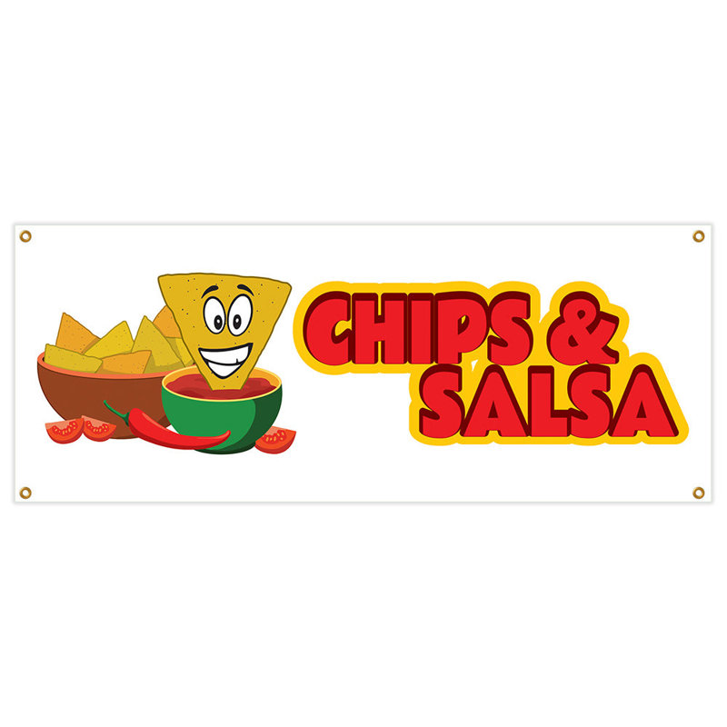 Chips & Salsa Banner 18" X 48"