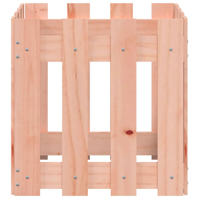 Nabeela Wood Planter Box, 40cm H x 40cm W x 40cm D, Red Brown