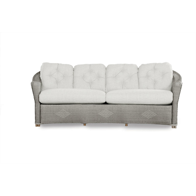 Reflections Outdoor 4 - Seat Patio Sofa, Sailcloth Seagull, Pewter