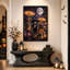 «Three Witch Kittens in Glowing Mushroom Forest», art mural sur toile-83108644