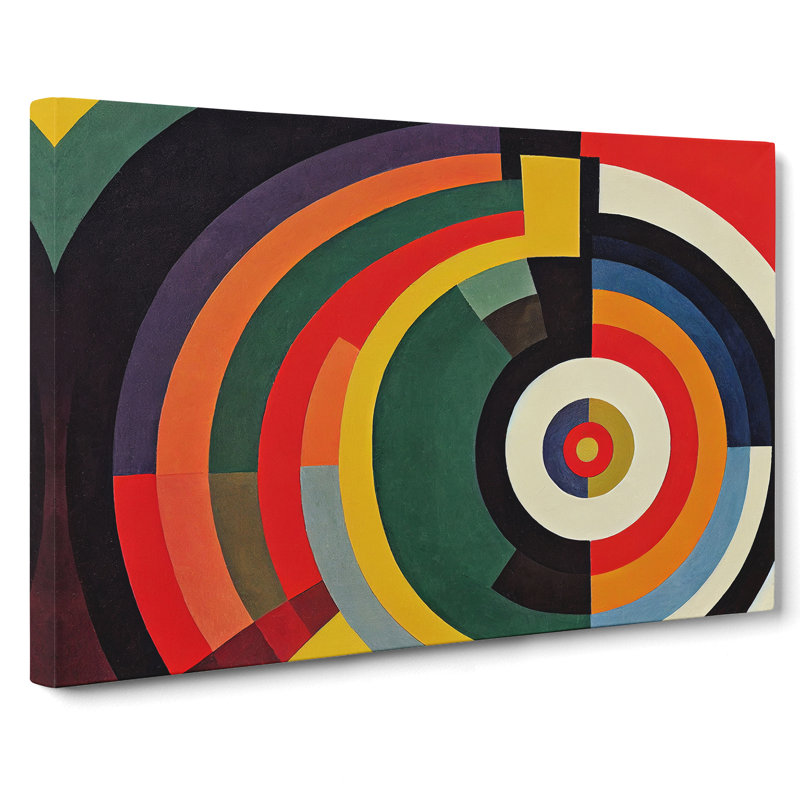 Beaming Modern Abstract - Wrapped Canvas Print, 35cm H x 50cm W x 3cm D