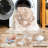 Machine Washable Indoor&Outdoor Area Rug Non-Slip Backing Light Brown Vintage Low Pile Rug for Living Room Bedroom Dorm Hotel-1164636934