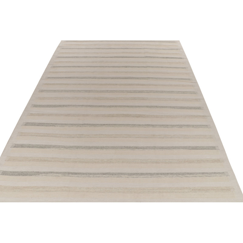 Scandinavian Wool Geometric Area Rug, Rectangle 10' x 14'