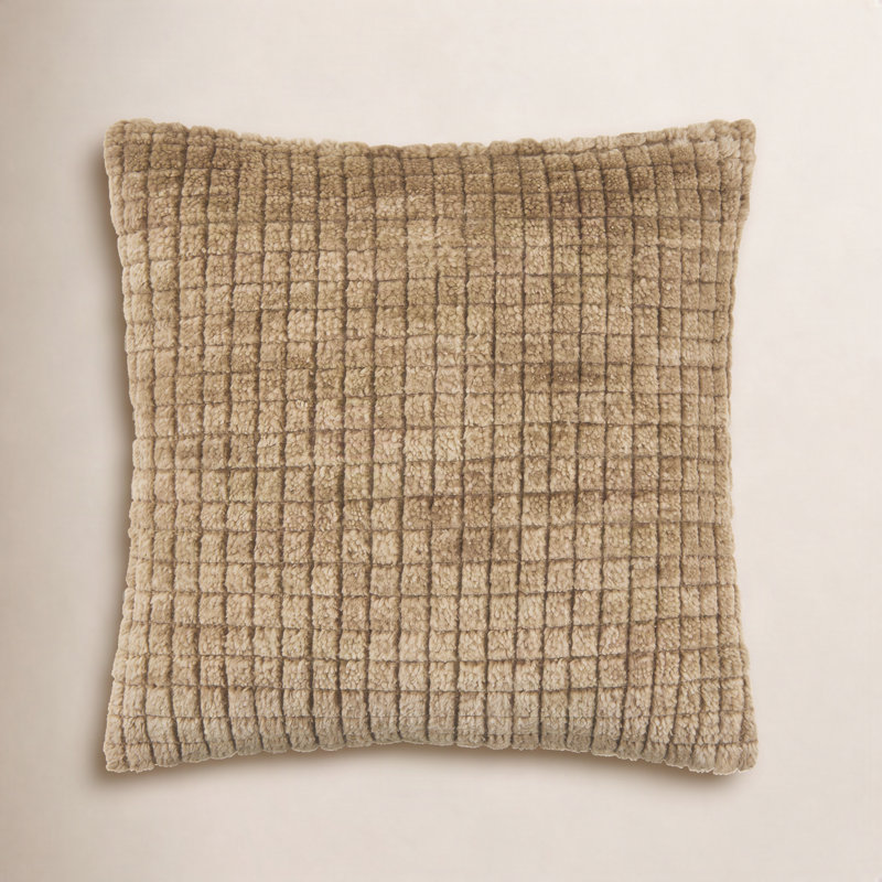 Coussin Novoli, Doré, Carré 22 po, Housse de coussin seulement - sans coussin