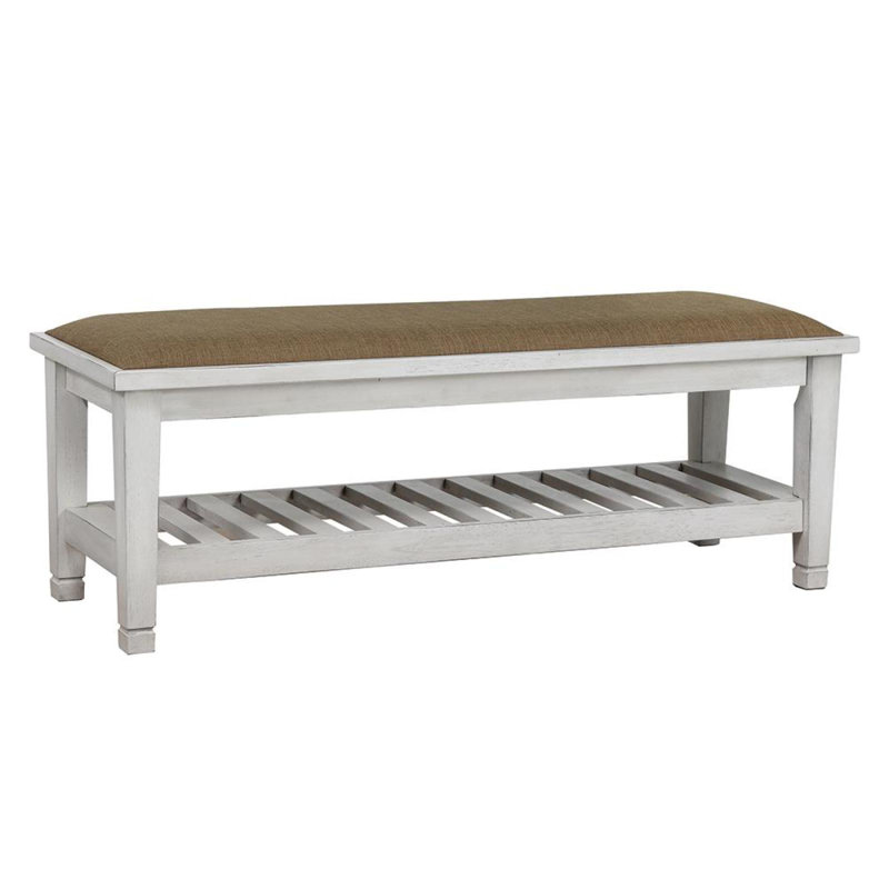 Banc blanc antique
