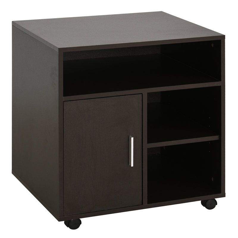 23.5'' Wide 3 - Shelf Storage Cabinet, Coffee Brown