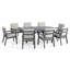Meziah 8 - Person Patio Dining Set with Oval Table , Cushions Included