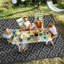 Tapis noir et gris réversible pour l'extérieur