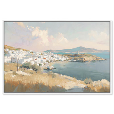 Sunrise Grèce sur toile, paysages de chalet par Art Remedy
