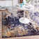 Dimonetta Washable Abstract Indoor Rug