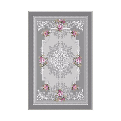 Premium Hall Carpet (3.3 x 9.8 ft), 100% Polyester, 8 mm Pile Height | Antibacterial, Non-Slip PVC Dot Underside, 650 gr/m² | Machine Washable, 3D Digital Printing | Ideal for Living Room & Entryways, Durable & Stylish Design