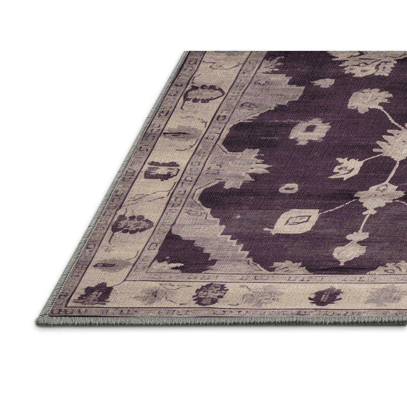 Tapis brun lavable à la machine, Rectangulaire 2 pi x 3 pi