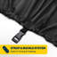 Housse pour vélo de montagne Seal Skin, protection extérieure imperméable et robuste avec système de boucle coupe-vent (noir, 190 x 106 x 84 cm)