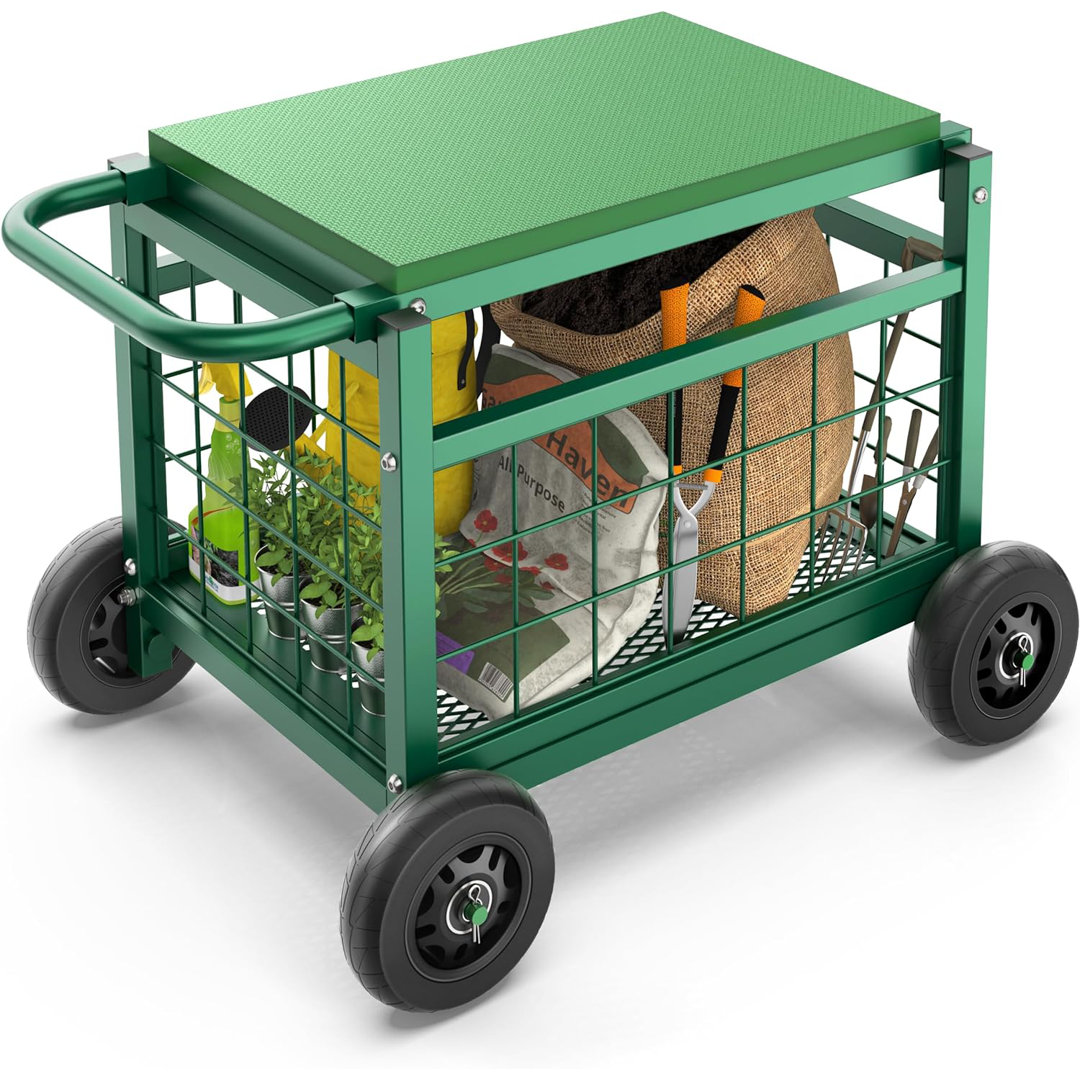 Teige Metal Accent Stool Arlmont & Co.