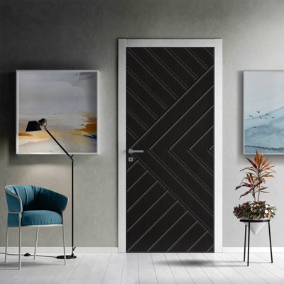 Porte standard à panneaux en bois manufacturé