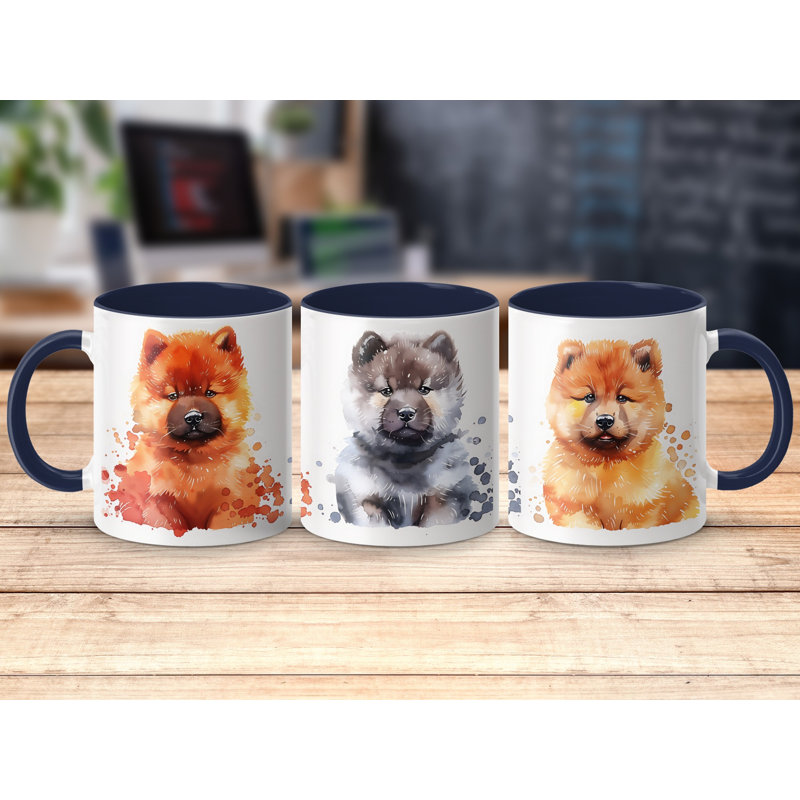 Ceramic Coffee Mug, 2, Navy