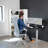 VIVO Single Motor Electric Desk with Push Button Memory Controller-97735792-112376704